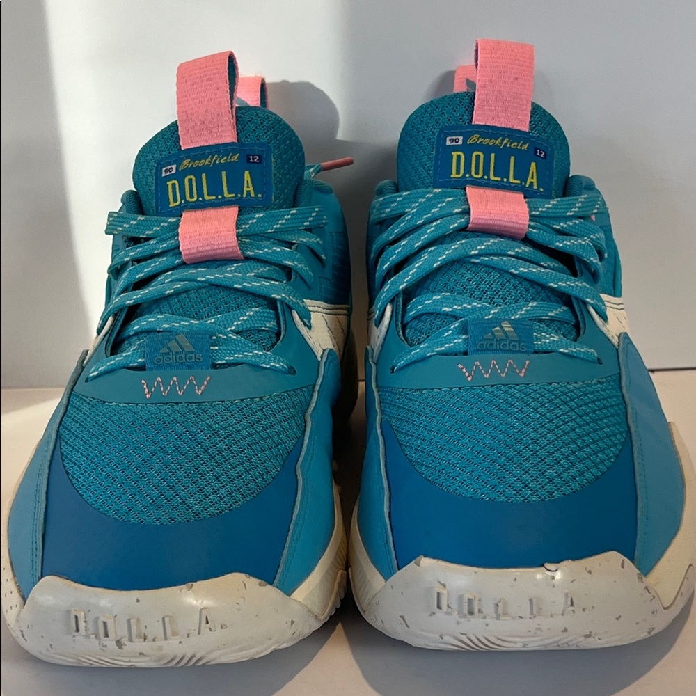 Adidas D.O.L.L.A. Teal and Pink Athletic Shoes